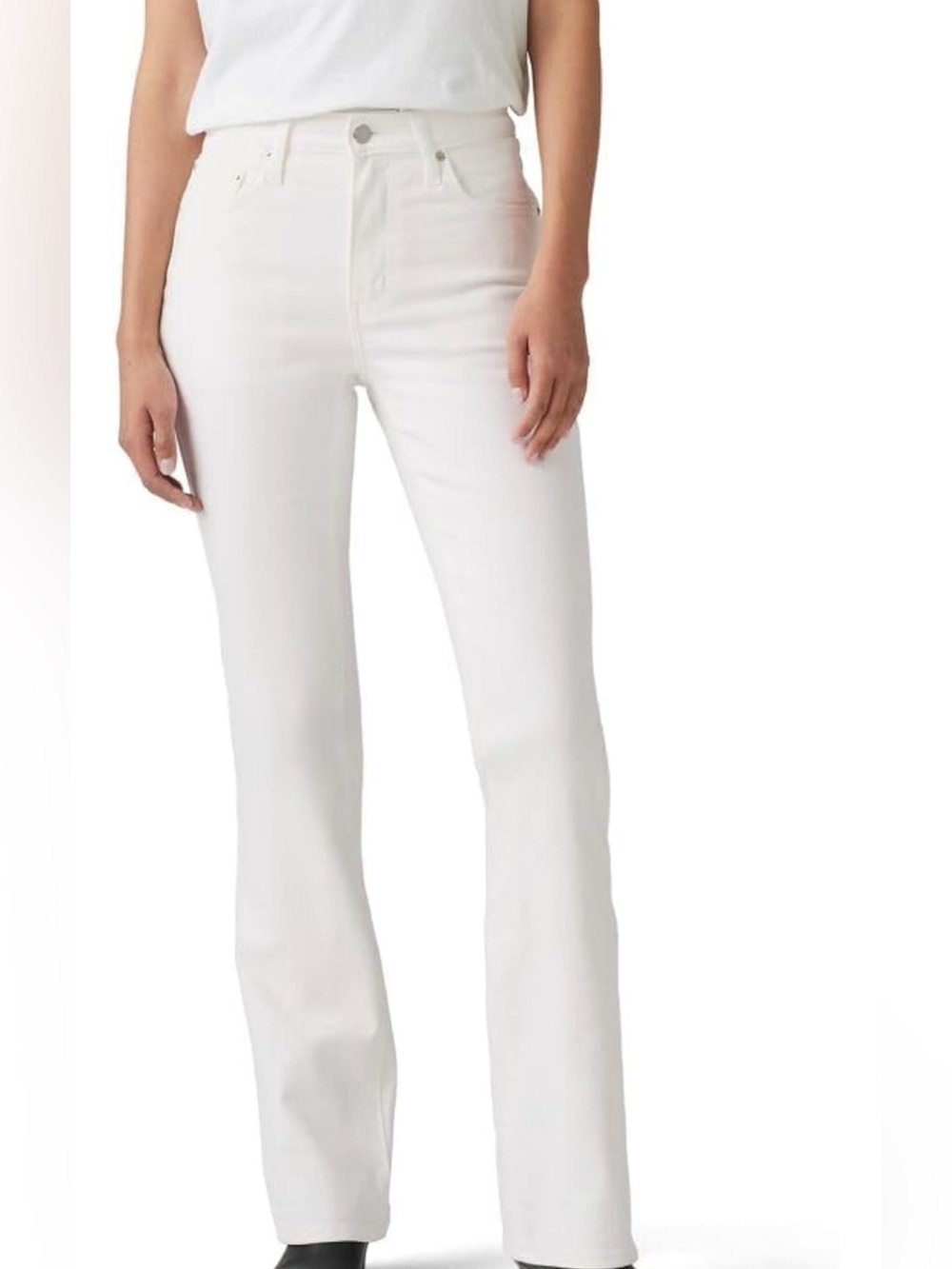 Levi's Women’s White Boot-Cut Jeans